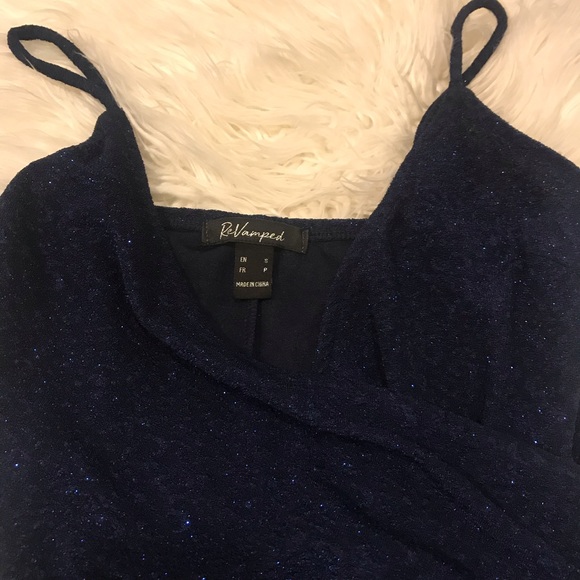 SOLD!!!!   Midnight Blue Sparkly Dress - Picture 7 of 7